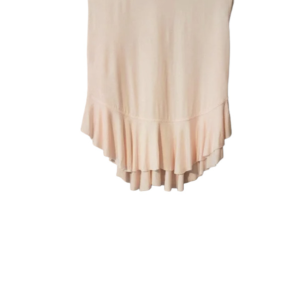 Free People Light Pink Sleeveless Ruffled Boho Top - NWT Size Small - Picture 8 of 9